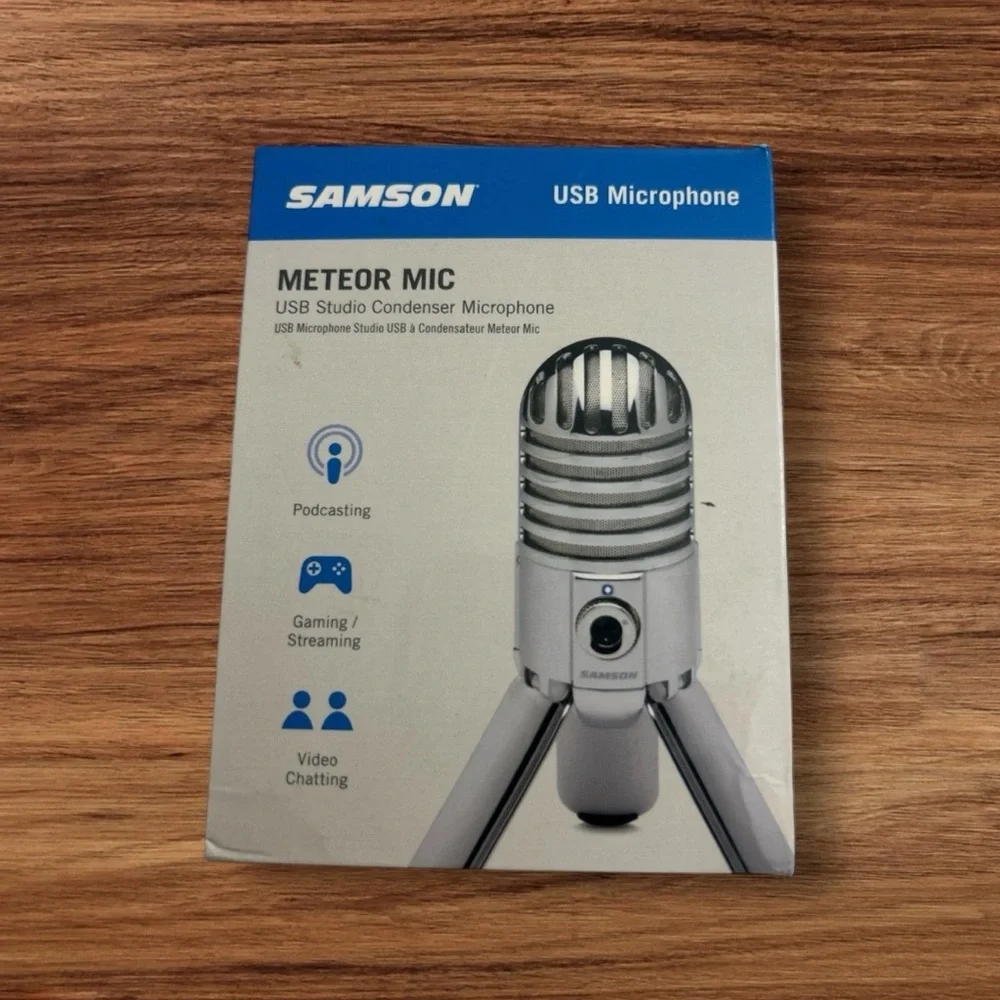 Meteor Mic USB Studio Condenser Microphone - Silver